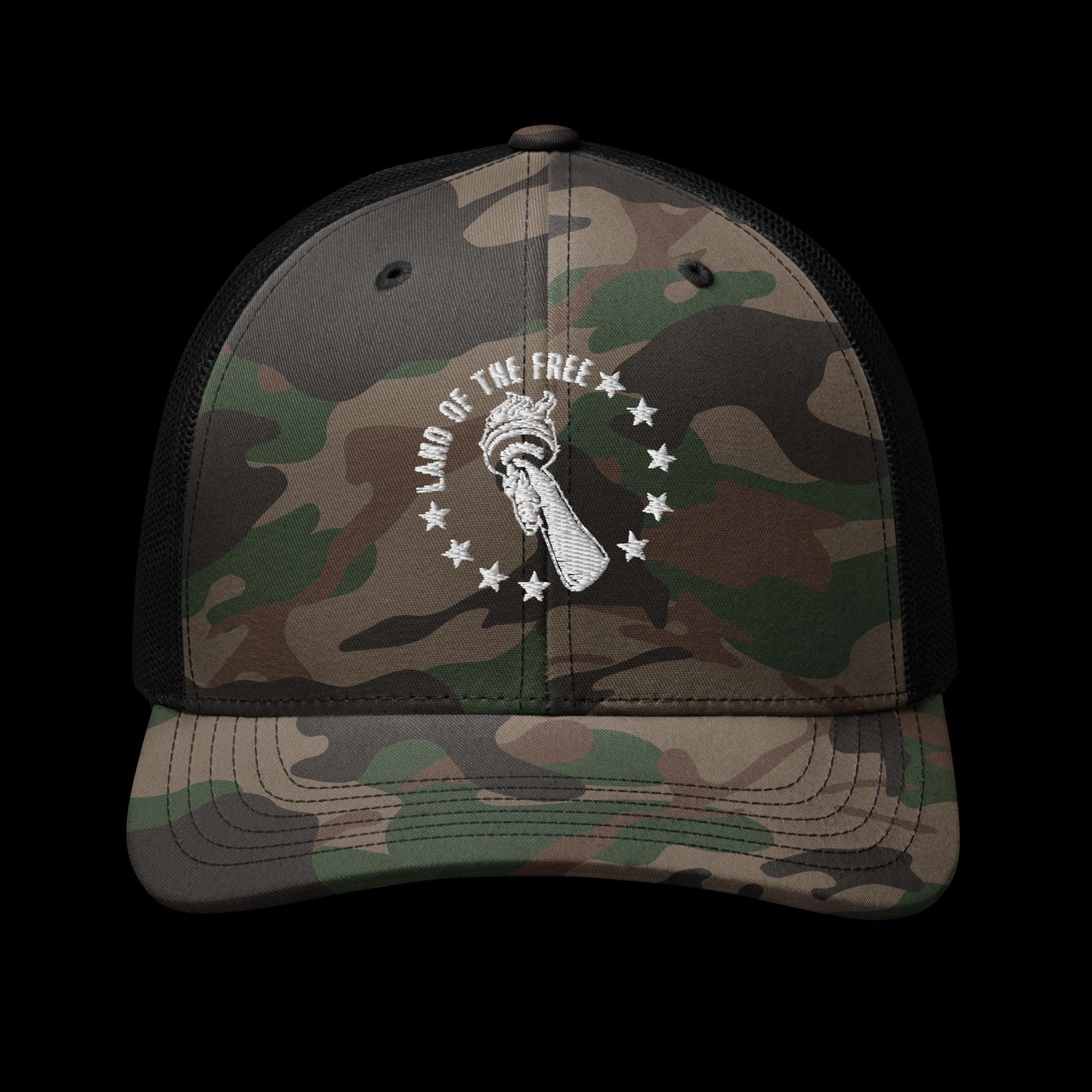 Camouflage trucker hat