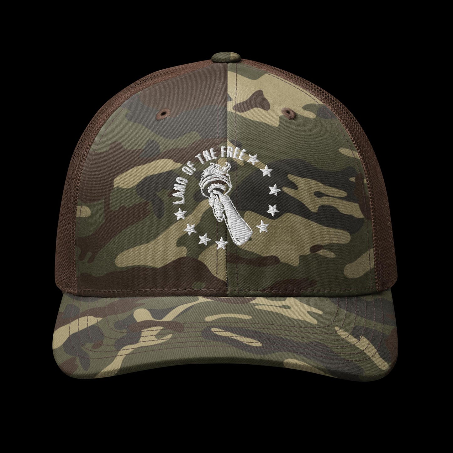 Camouflage trucker hat