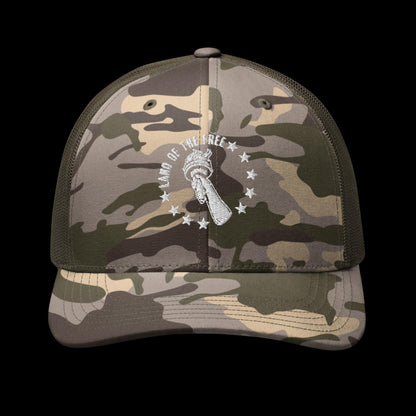 Camouflage trucker hat