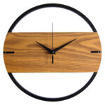 Nordic Arbor: Solid Wood Minimalist Silent Clock