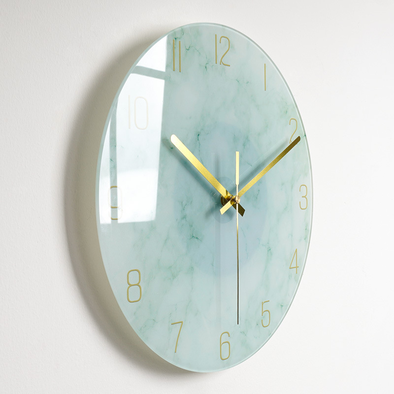 Lumina Glass: Solar-Quartz Silent Luxury Wall Clock