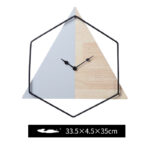 Geo-Zen: Architectural Geometric Timber Wall Clock