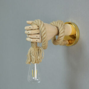 Vintage Mechanical Hand Wall Lamp - Rustic American Retro - Nox Decor Lighting