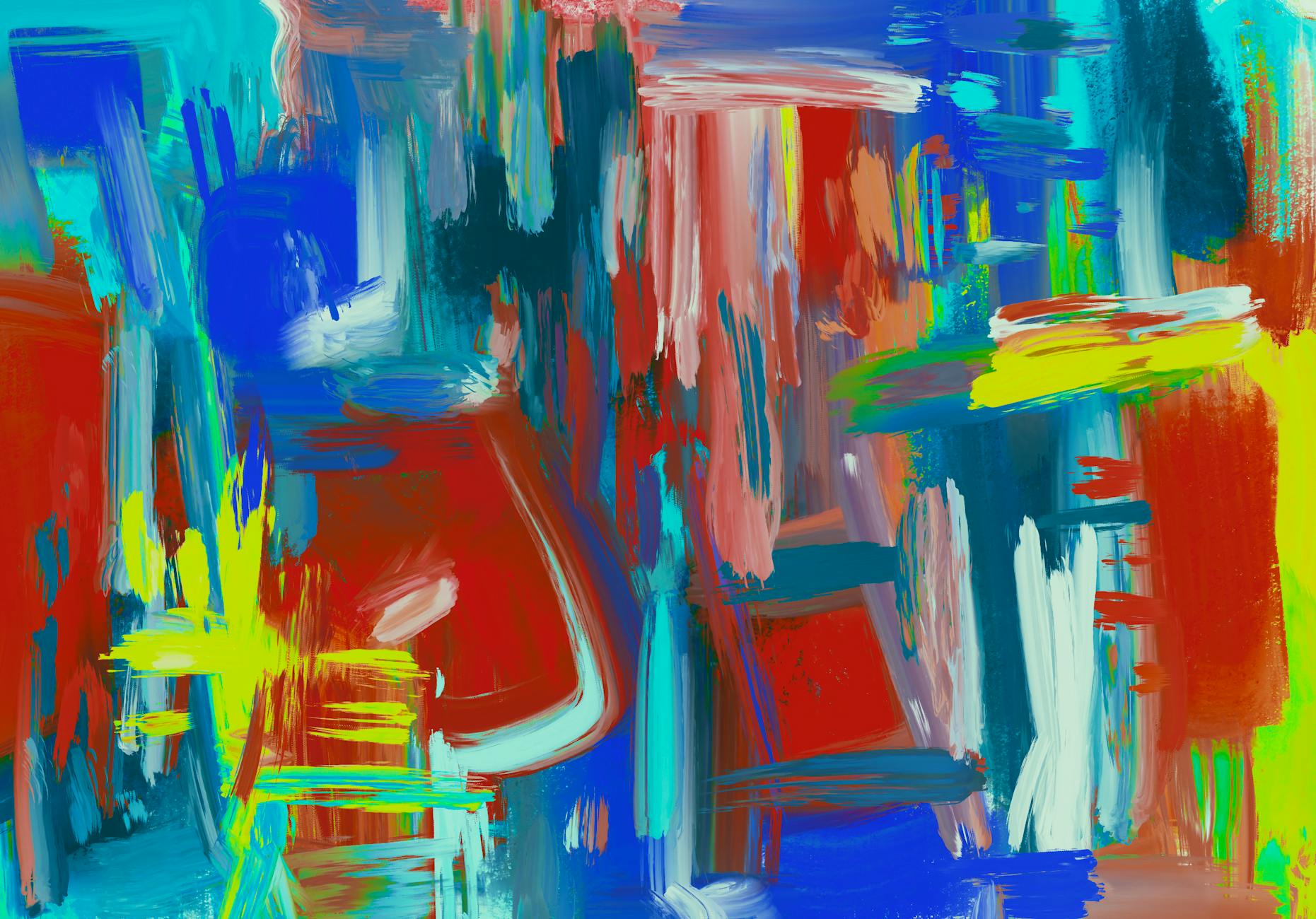 large colorful abstract art for sale styled interior, Nox Decor